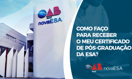 Como faço para receber o meu certificado de pós-graduação da ESA?