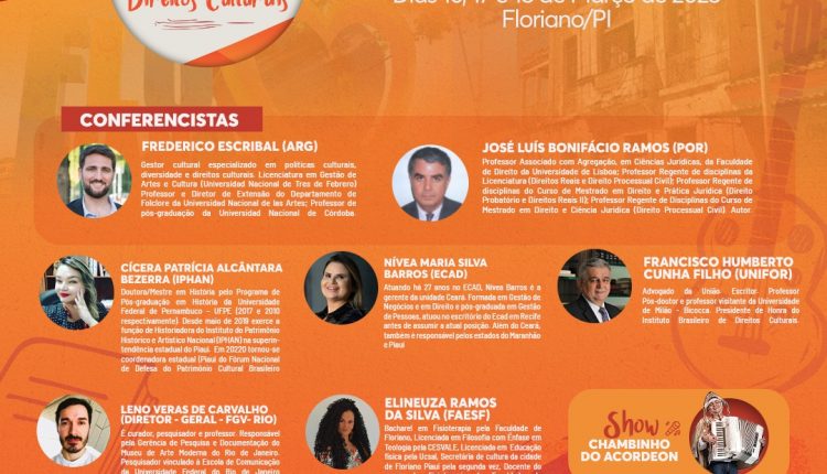 Confira os palestrantes confirmados para o III Congresso Internacional de Direitos Culturais