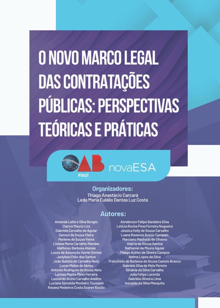 O Novo marco legal das contratações públicas: perspectivas teóricas e práticas