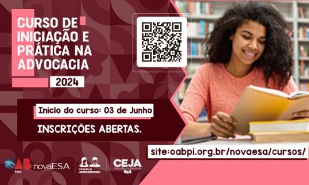 ESA-PI abre inscrições para o Curso de Iniciação e Prática na Advocacia 2024.1