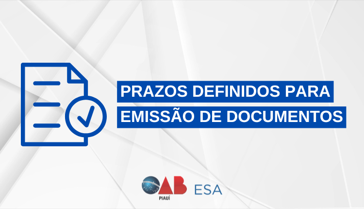 ESA-PI publica Portaria estabelecendo prazos para emissão de Declarações e Certidões