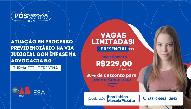 Atuação em Processo Previdenciário na Via Judicial com Ênfase na Advocacia 5.0 – Turma III