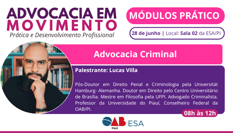 Advocacia em Movimento – Advocacia Criminal